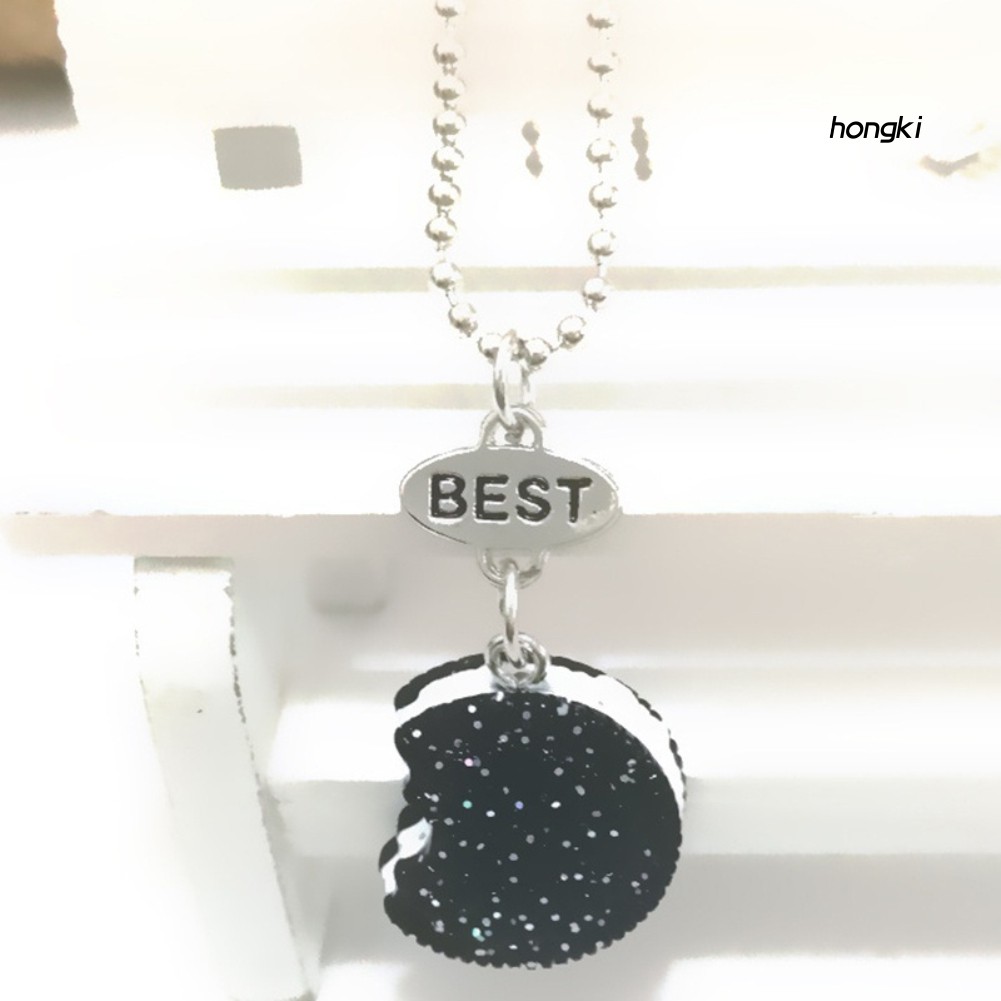 Set 2 Dây Chuyền Mặt Bánh Quy Và Cốc Cà Phê In Chữ Best Friends Dễ Thương