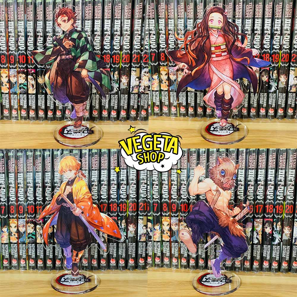 Mô Hình Tượng Standee Acrylic Mica 2 mặt Thanh Gươm Diệt Quỷ - Kimetsu No Yaiba - Tanjiro Nezuko Zenitsu Inosuke Trụ cột