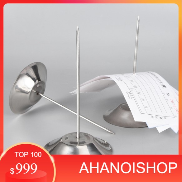 GIÁ SỈ TẠI XƯỞNG Cây ghim bill giấy hóa đơn Cây cắm order inox xiên order inox (NH)