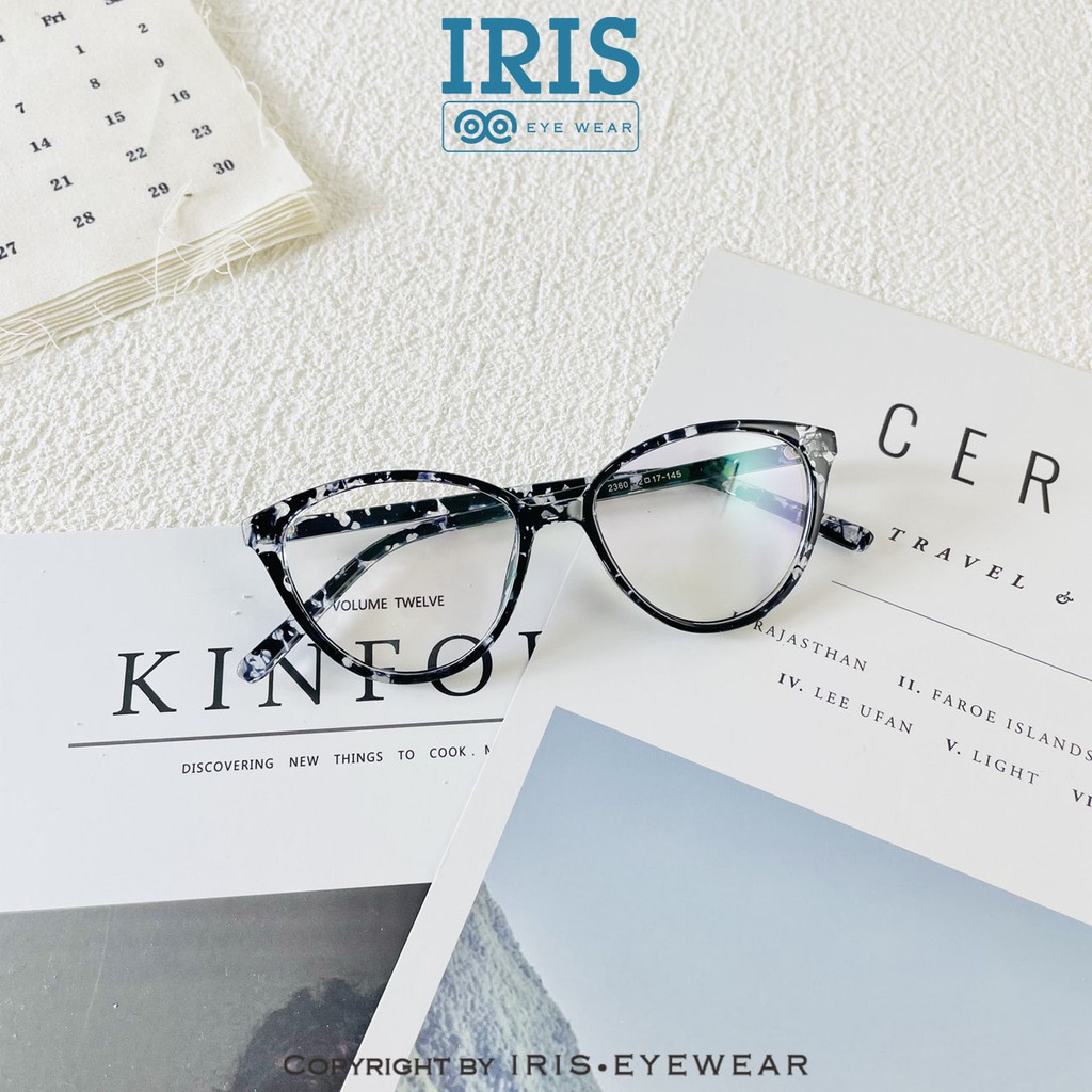 Gọng mắt mèo nhựa dẻo 2360 đủ màu phục vụ các tình yêu Iris eyewear 2021