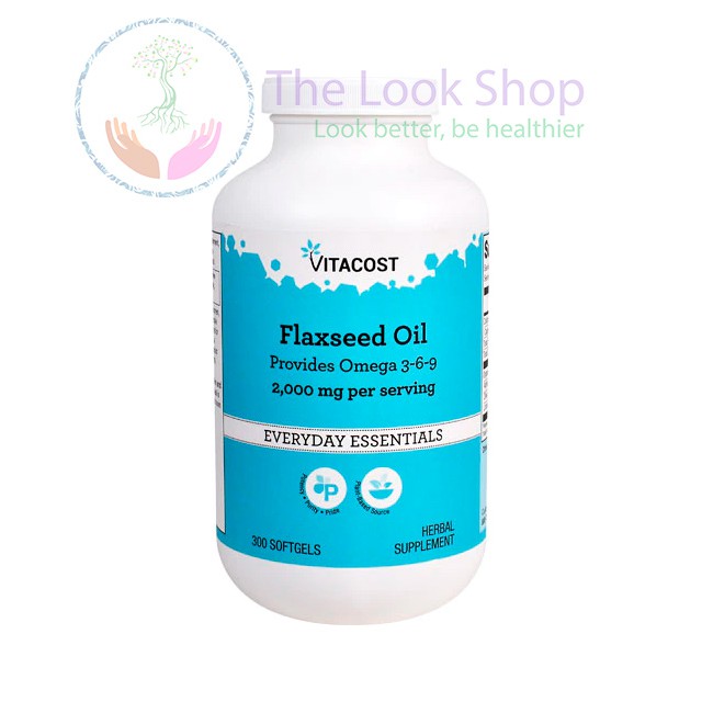 USA- Viên uống dầu cá Fish Oil Flaxseed Omega 3,6,9 2500mg 120 viên- Vitacost | BigBuy360 - bigbuy360.vn