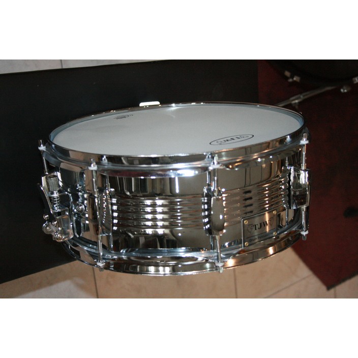 Trống snare sắt TJW 14 x 5.5 tặng kèm dùi trống