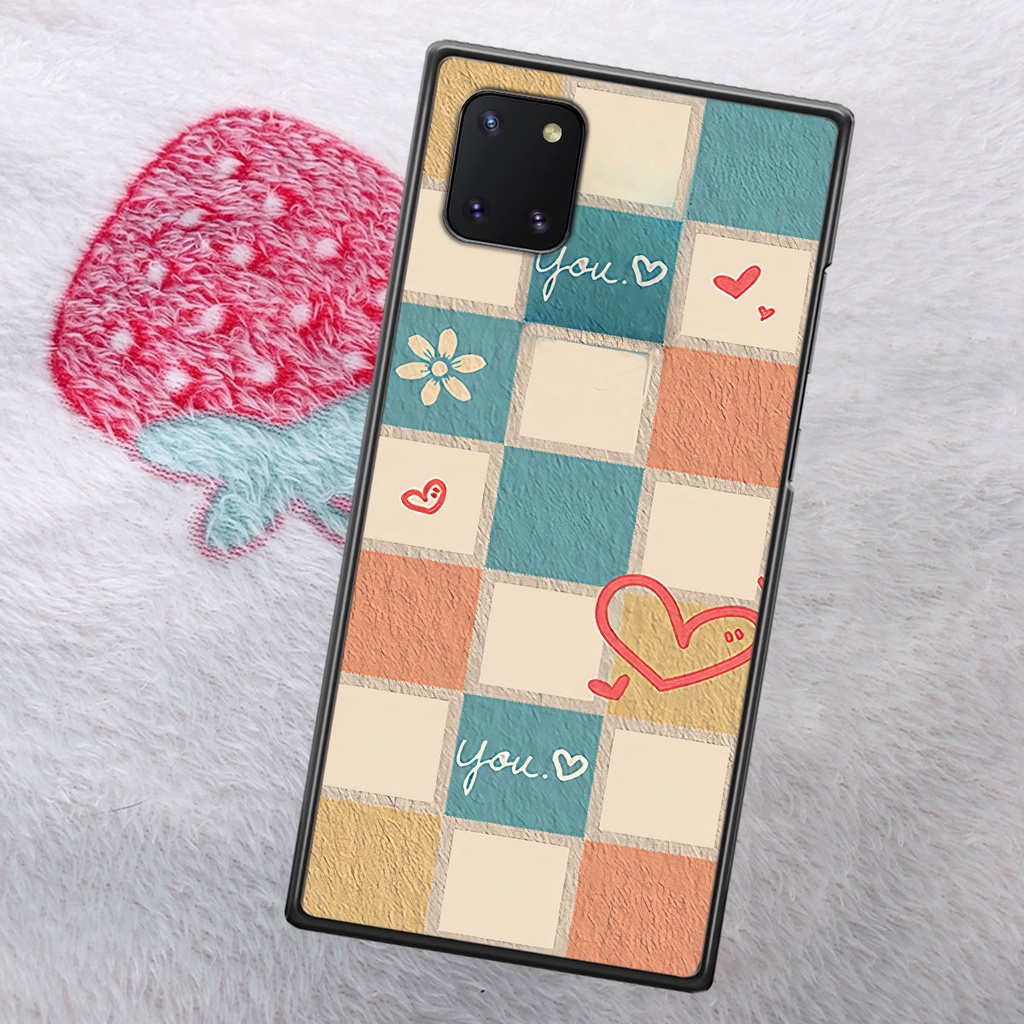 Ốp Samsung Note 10 / Note 10 Plus / Note 10+ caro trái tim cá tính, thời trang siêu đẹp, siêu phong cách