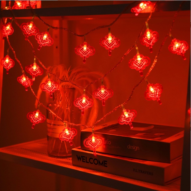 Dây đèn LED 365 bóng trang trí năm mới phong cách Trung Hoa