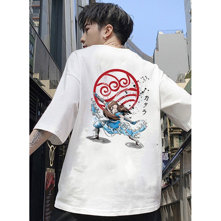 Áo thun tay lỡ nam nữ form rộng họa tiết múa võ vải dày mịn 2021T3127