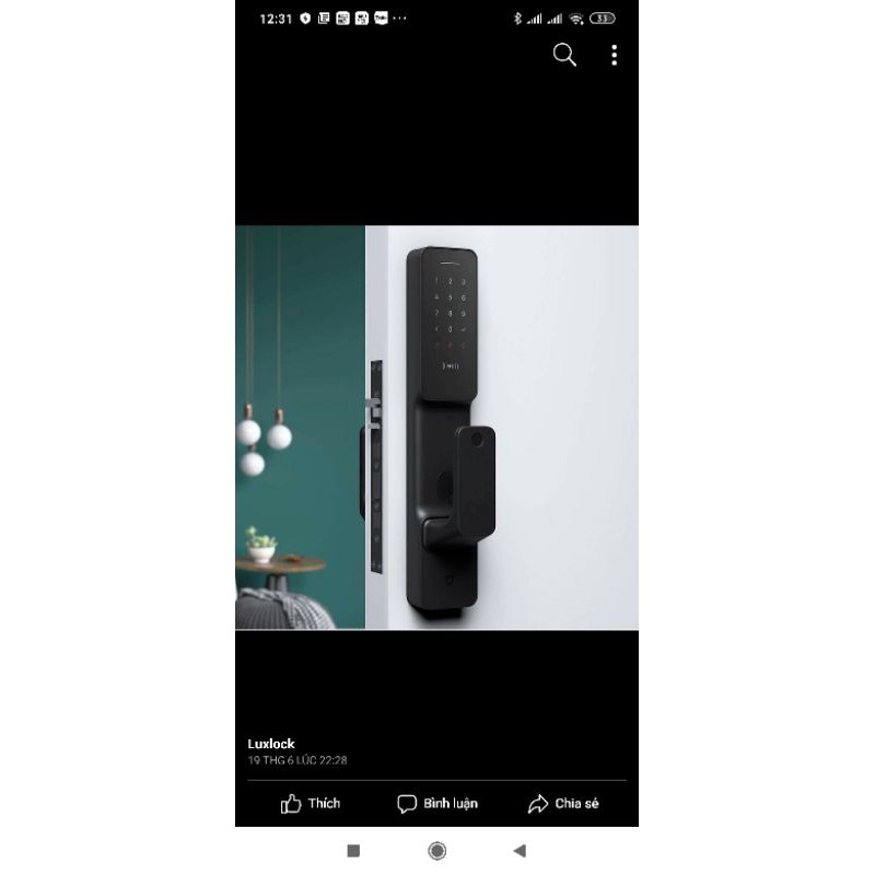 KHÓA CỬA THÔNG MINH XIAOMI MISMART DOOR LOCR HÀNG CHÍNH HÃNG