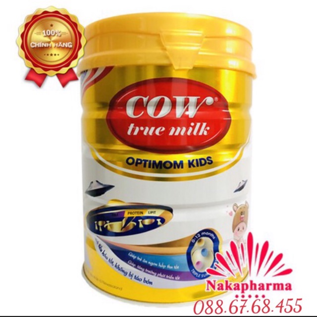 SỮA COW TRUE MILK OPTIMOM KIDS 900gr