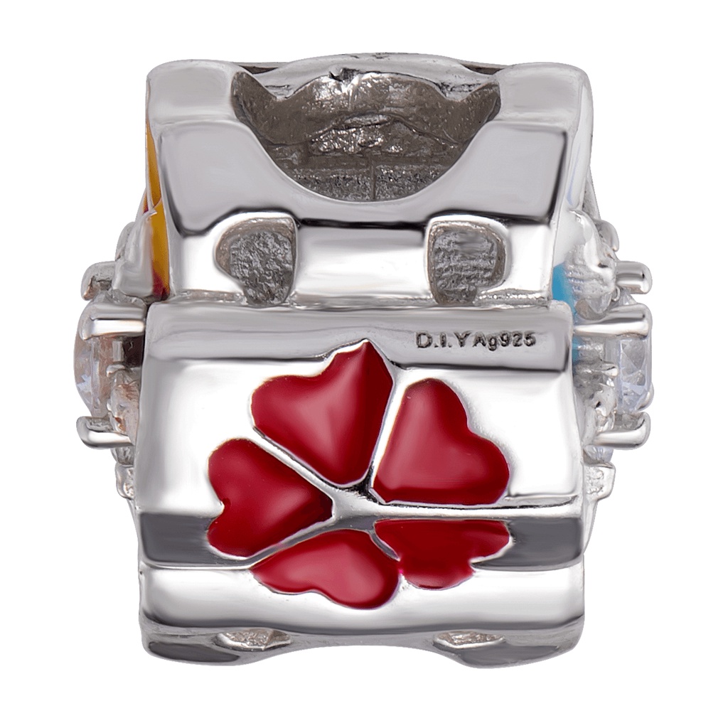 Charm Bạc PNJSilver hoa năm cánh phủ màu 00XMW060002