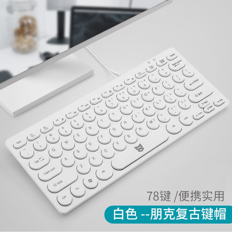 Bàn Phím Cơ Qwerty Có Dây Kết Nối Bluetooth Không Dây Có Đèn Led Phong Cách Punk