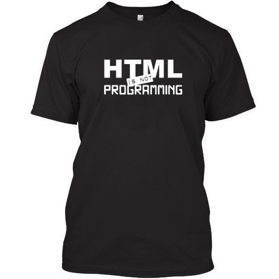 Áo thun html is not programming