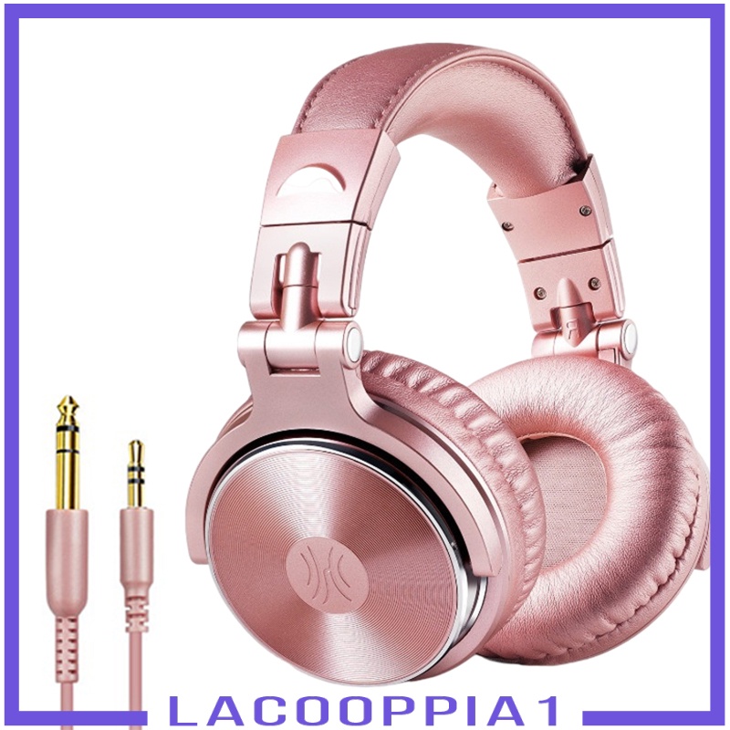 [LACOOPPIA1] Pro-10 Over-Ear DJ Headphone Headsets with Mic for Studio Monitoring Mixing