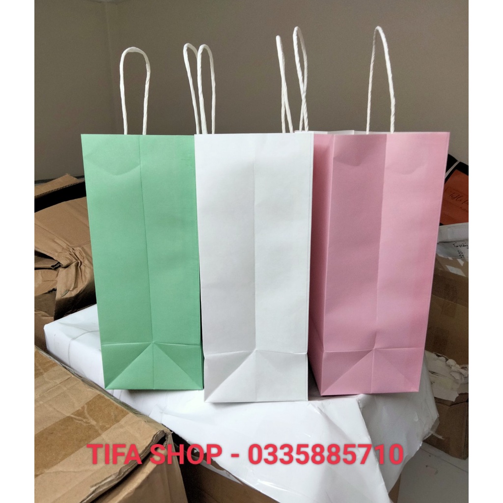 Sét 100 túi giấy Kraft Nhật 30x25x10cm có sẵn