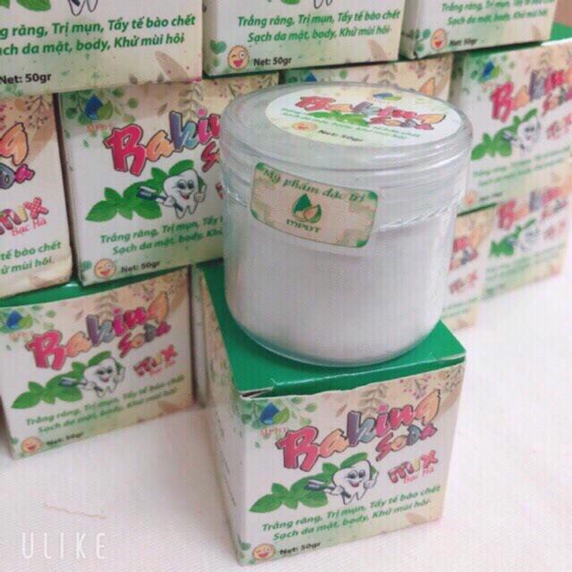 Bột trắng răng BAKING SODA MIX BẠC HÀ.