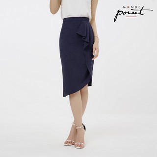 Chân váy tà xéo nữ Monde Point MPWA0716210 màu Xanh Navy