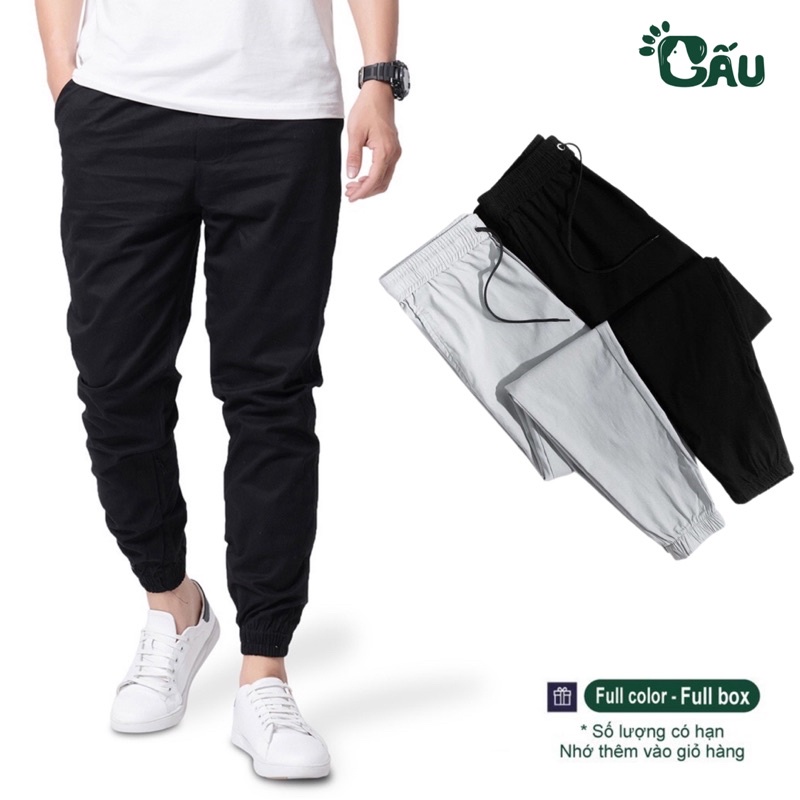 Quần jogger nam Gấu 194 vải kaki cao cấp dày dặn, co giãn - form slimfit - JG KaKi