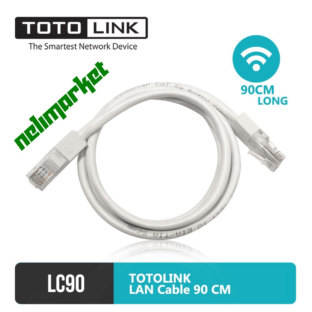 Totolink Dây Cáp Lc90 - Lan 90 cm Cho N300rt N200re N100re N300rh N302r A720r N301 F9