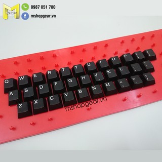 Set keycap thick PBT POM Black Alpha cherry profile