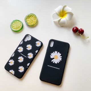 Ốp TPU hoa cúc nền đen siêu đẹp cho Iphone (Iphone 6/6s/7/7plus/8/8plus/X/XS/XS Max/11/11 Pro/11 Pro Max)