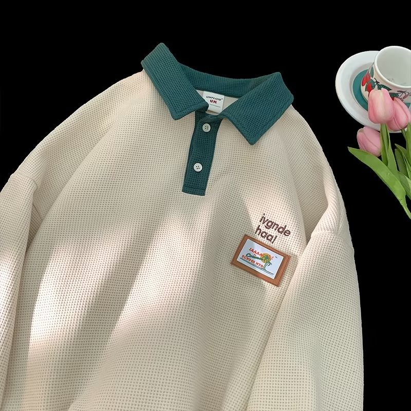 Áo Thun polo Dáng Rộng Thời Trang Cá Tính Cho Nam