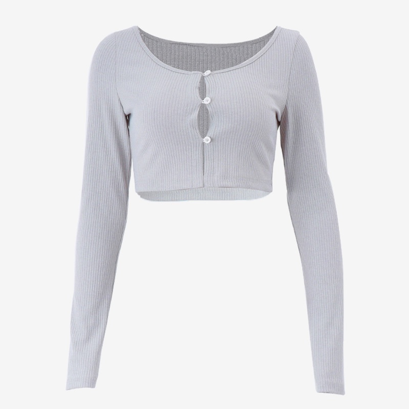 Áo Cardigan Dệt Kim Tay Dài Dáng Ôm Màu Trơn Thời Trang   Quyến Rũ Cho Nữ