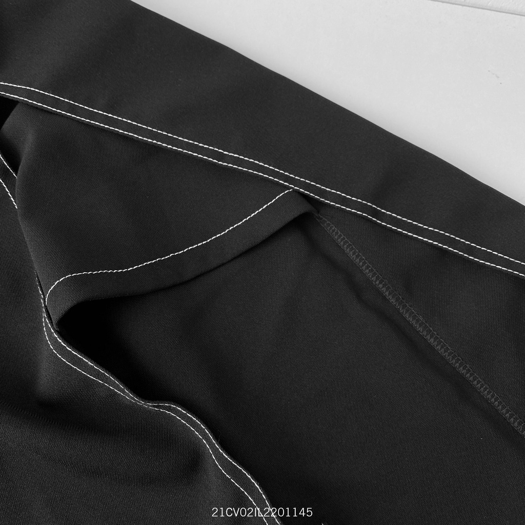 Chân váy dài vintage VMSTYLE thiết kế xẻ tà phối viền nổi bật cá tính -0515- CVD00001 | BigBuy360 - bigbuy360.vn