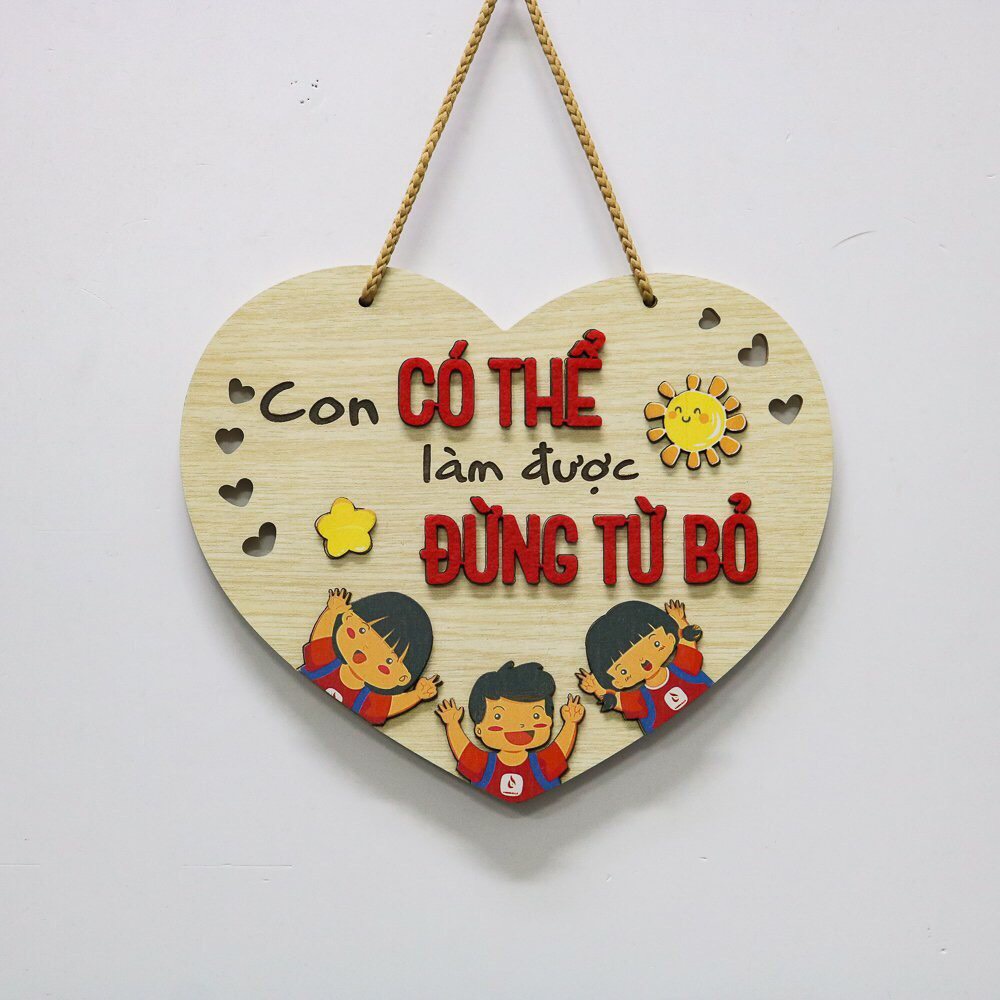 Biển bảng gỗ decor Treo tường Cửa Trang trí Gia đình Phòng ngủ Phòng khách GD91-99