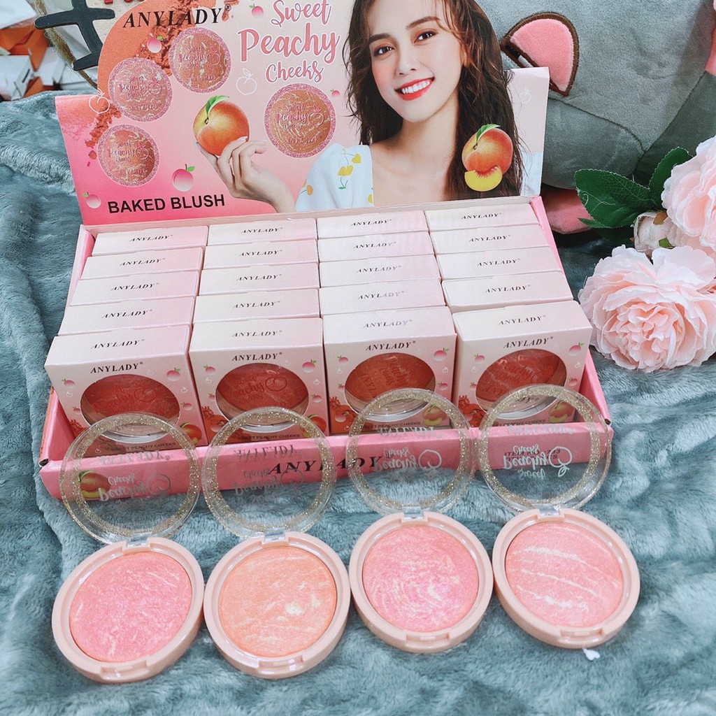 phấn má hồng mix nhũ sweet cheeks lady viền nhũ A4 | BigBuy360 - bigbuy360.vn