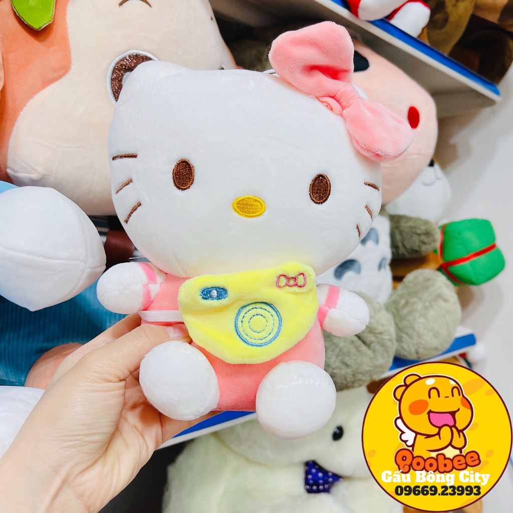 Gấu Bông Mèo Hello Kitty Nơ Tim - Mèo Bông cao cấp