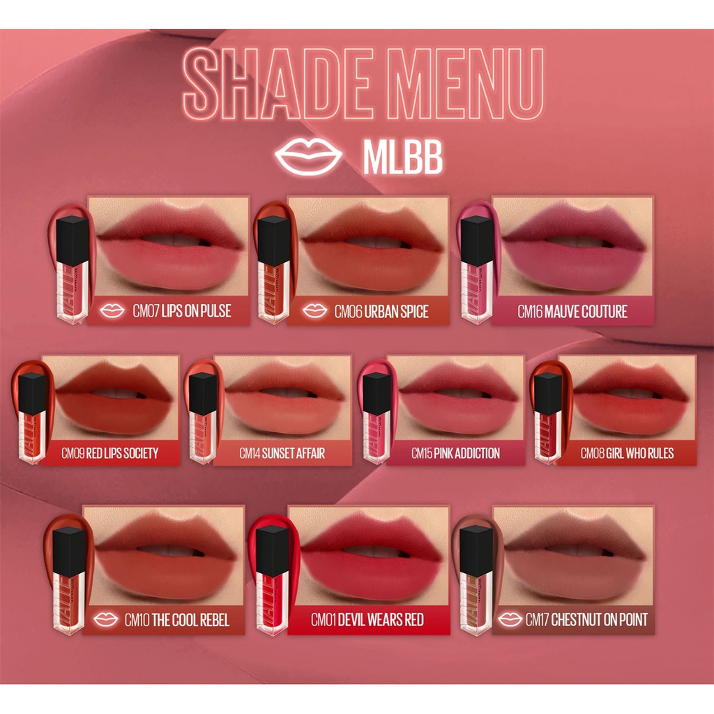 Son Kem Maybelline Mịn Lì Như Nhung CM06 Gạch Đun 6.4ml