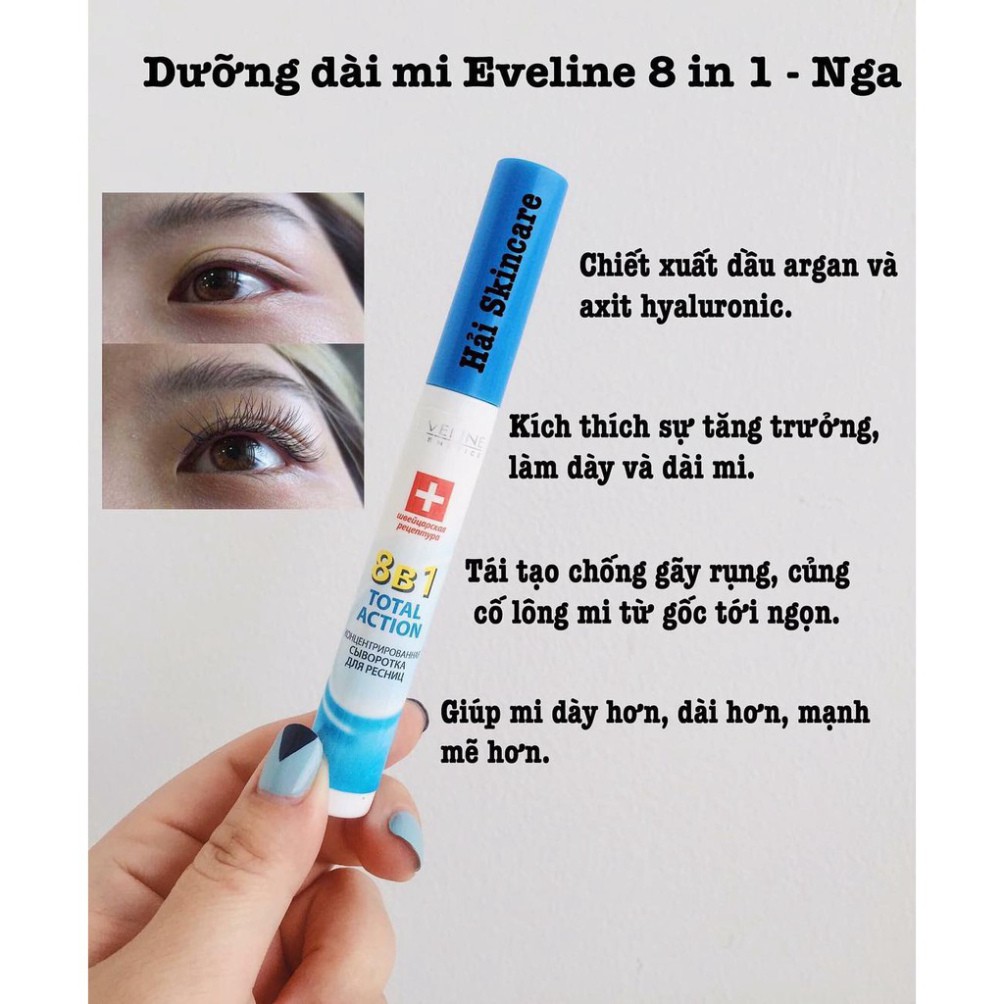 Huyết Thanh Dưỡng Dài Mi Eveline 8 in 1