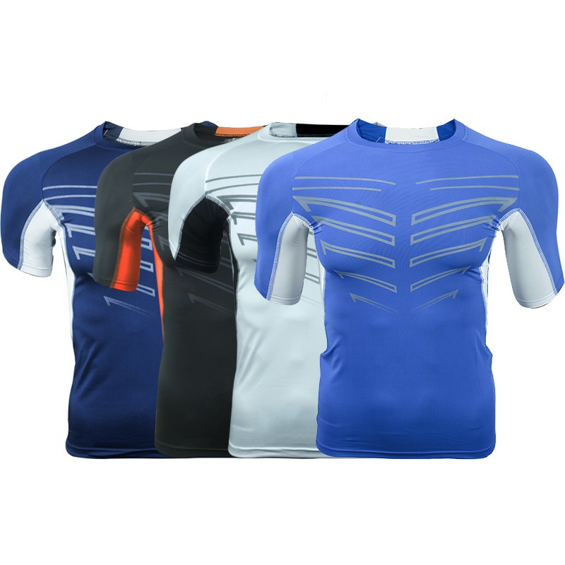 Áo thun thể thao nam Body Gym rằn ri