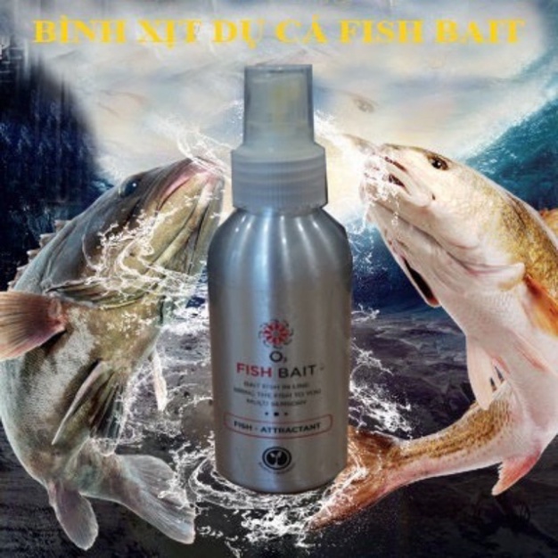 Bình xịt dụ cá Fish Bait, chất dụ mồi câu siêu hút cá, dung dịch tạo mùi thu hút cả đàn cá hàng nhập từ mỹ