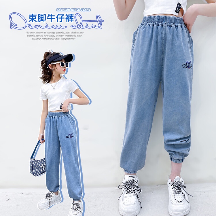 QUần bò/jean bom sành điệu cá tính cho bé gái 18-45kg