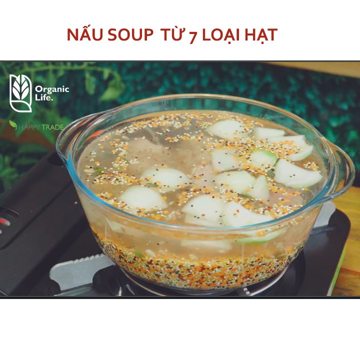 Hạt dinh dưỡng hỗn hợp 7 loại hạt hữu cơ Sottolestelle 400g