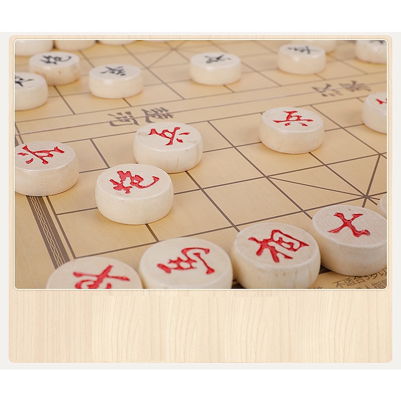 Bộ cờ tướng gỗ sáp gỗ sồi cao cấp Chinese chess