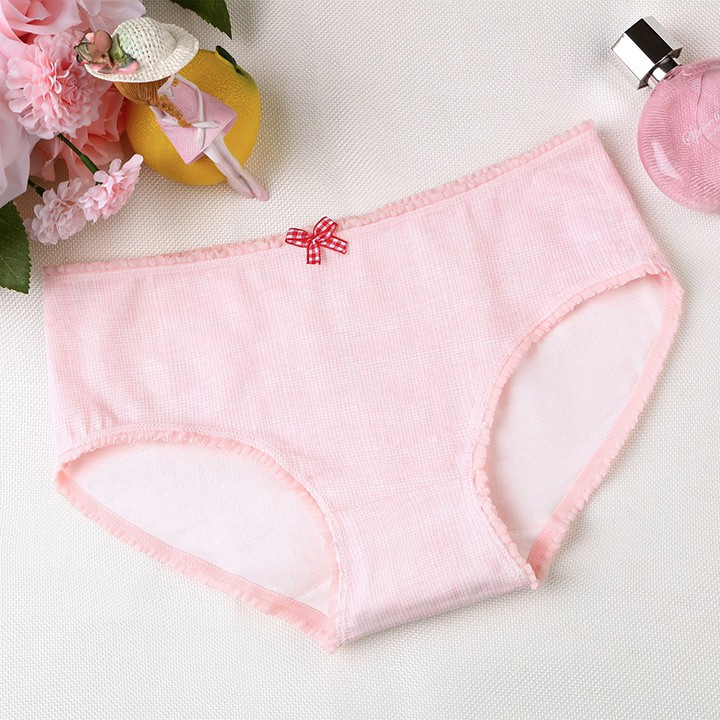 [siêu rẻ] Sét 04 quần Lót Cotton Quảng Châu hình cute kháng khuẩn xuất Nhật Q3