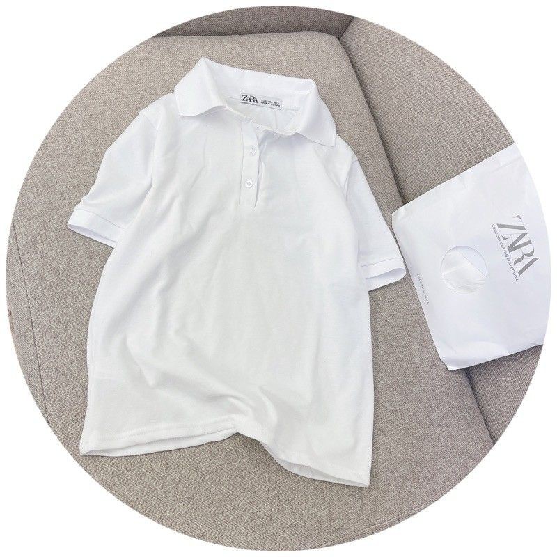 ÁO THUN POLO ZARA CỘC TAY TRẮNG | BigBuy360 - bigbuy360.vn
