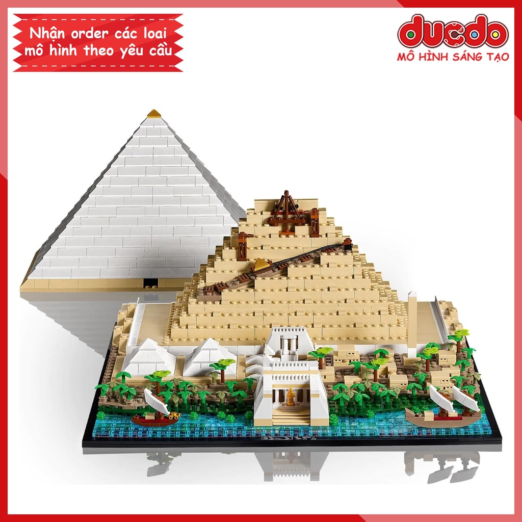 6111 Lắp ghép Mô hình Đại kim tự tháp Giza Ai Cập - Đồ chơi Xếp hình Mô hình 21058