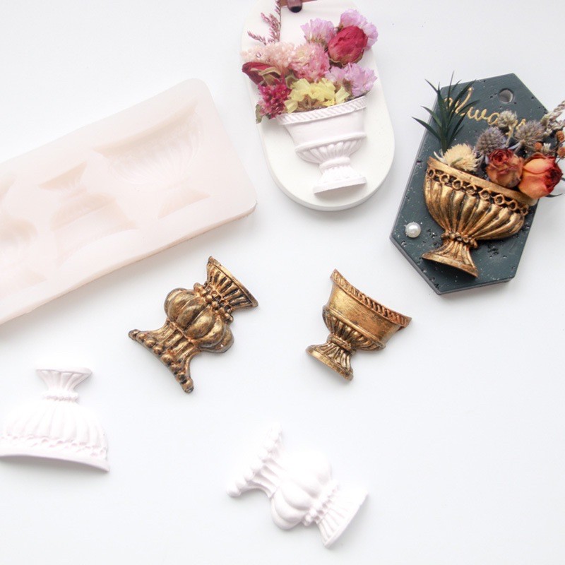 Khuôn silicon giỏ hoa