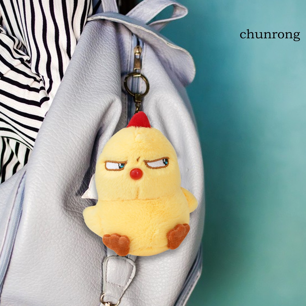 Cr-plush Móc Khóa Hình Chú Gà Con Giận Dữ Đáng Yêu