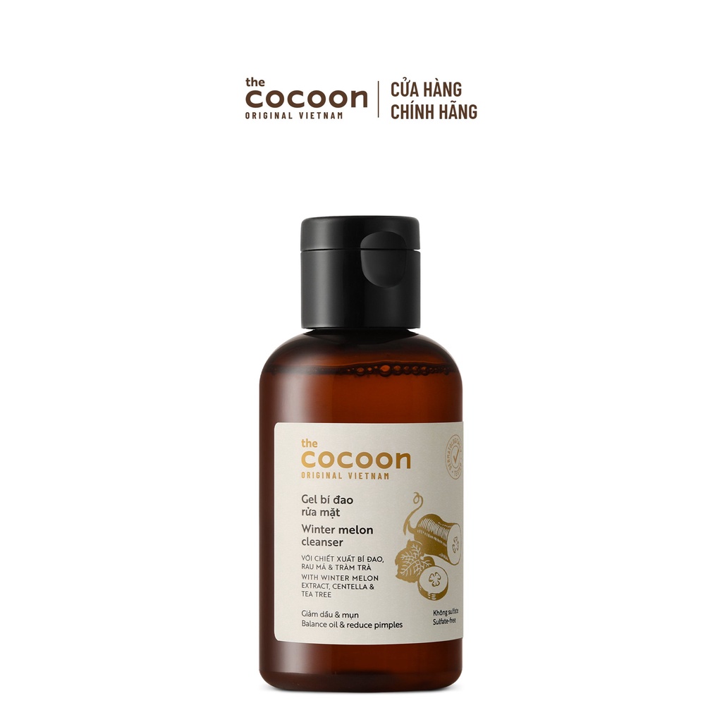 HÀNG TẶNG KHÔNG BÁN - Gel bí đao rửa mặt Cocoon giảm dầu & mụn 140ml