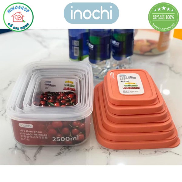 [ 6 Size ] Hộp Đựng Thức Ăn, Hộp Nhựa Đựng Thực Phẩm Dạng Vuông Chính Hãng Inochi | BigBuy360 - bigbuy360.vn