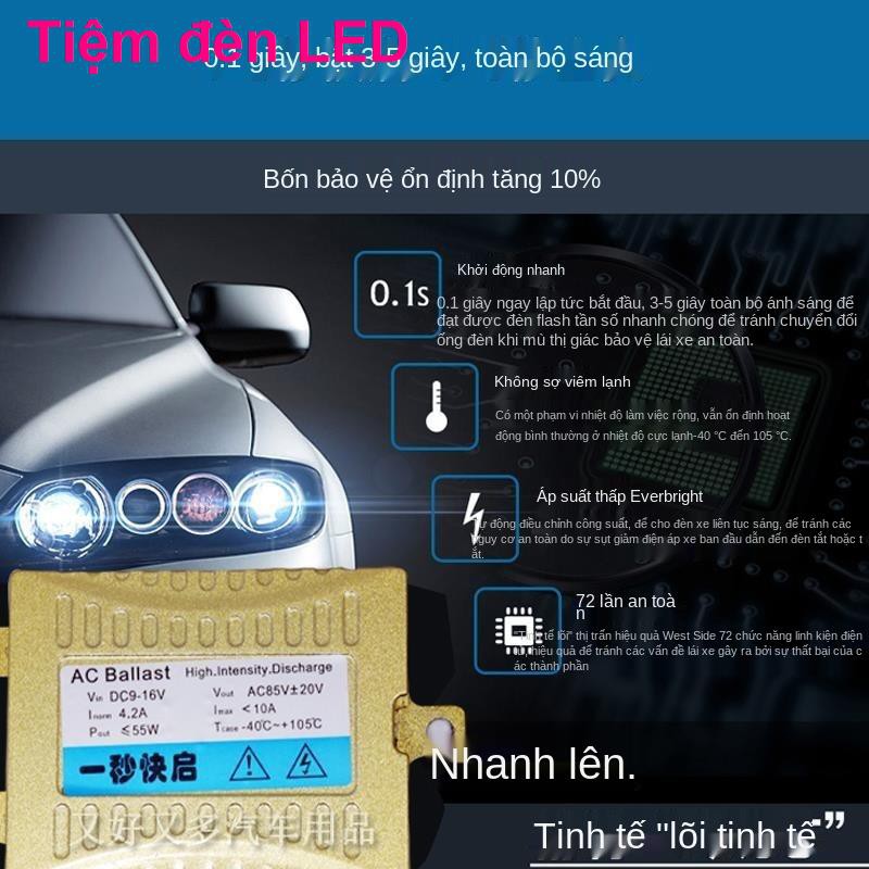 17-19 Đèn pha xenon siêu sáng cải tiến Venus D60 chỉnh sửa bóng chiếu xa 9012