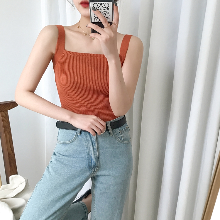 SUXI Áo len không tay phong cách Hàn Quốc trẻ trung dành cho nữ