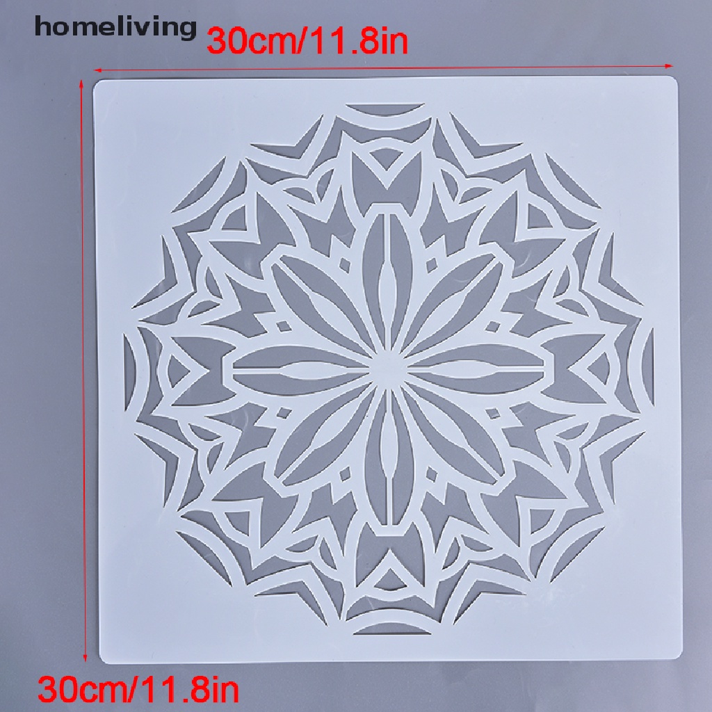 Khuôn Mẫu Trang Trí Sổ Lưu Niệm 30 * 30CM Họa Tiết Mandala Độc Đáo Đẹp Mắt