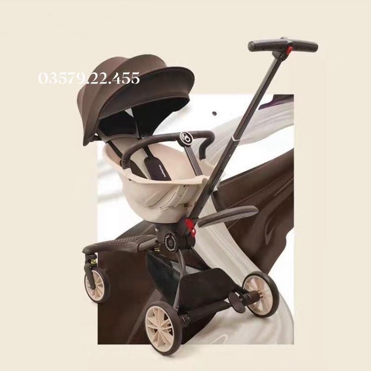 Xe đẩy v18 gấp gọn cao cấp baobaohao mái vòm có chế độ ngả lưng cho bé