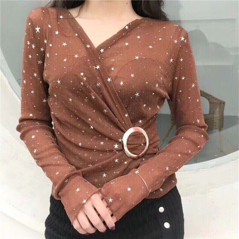 áo vải voan kim tuyến