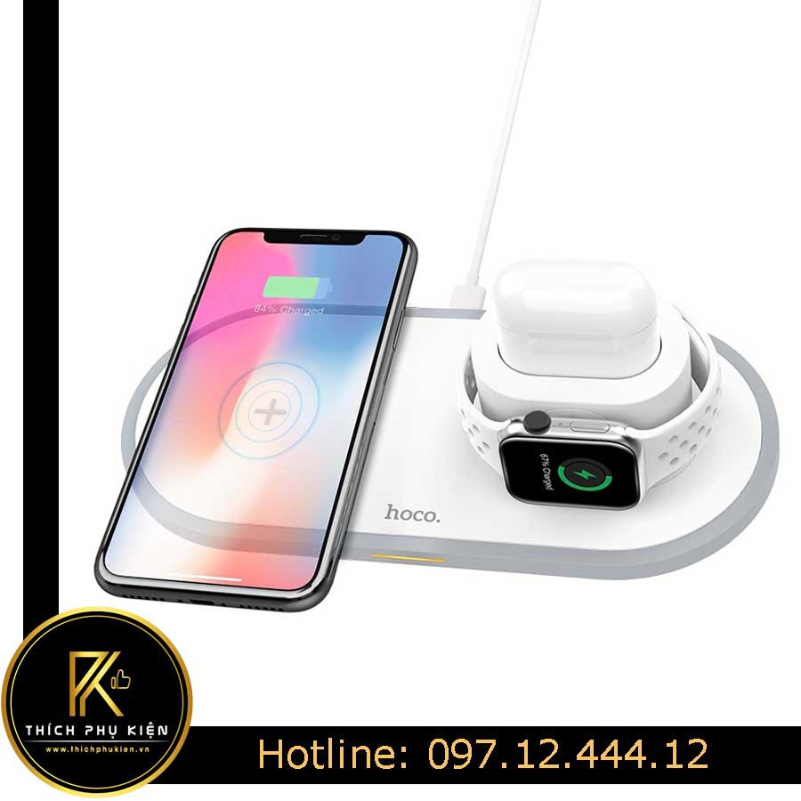 Bộ sạc không dây Remax | Dock sạc 3 trong 1 cho Sạc iPhone, tai nghe Airpod, AppleWatch