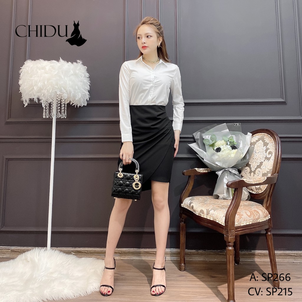 [ Mã WASTAPR giảm 10K đơn 50K] CHIDU áo sơ mi trắng dài tay SP266 | BigBuy360 - bigbuy360.vn