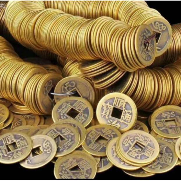 [SHOPEE TRỢ GIÁ] Đồng Tiền Xu Âm Dương Chiêu Tài May Mắn